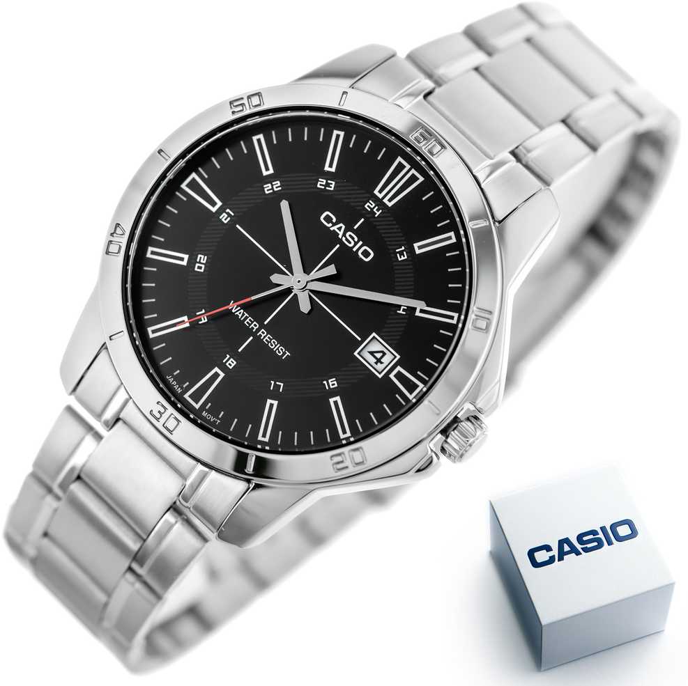 Casio vyriškas laikrodis MTP-V004D-1CUDF (zd251e) + dėžutė