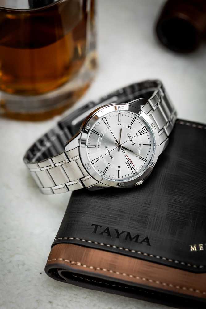 Casio vyriškas laikrodis MTP-V004D-7CUDF (zd251a) + dėžutė