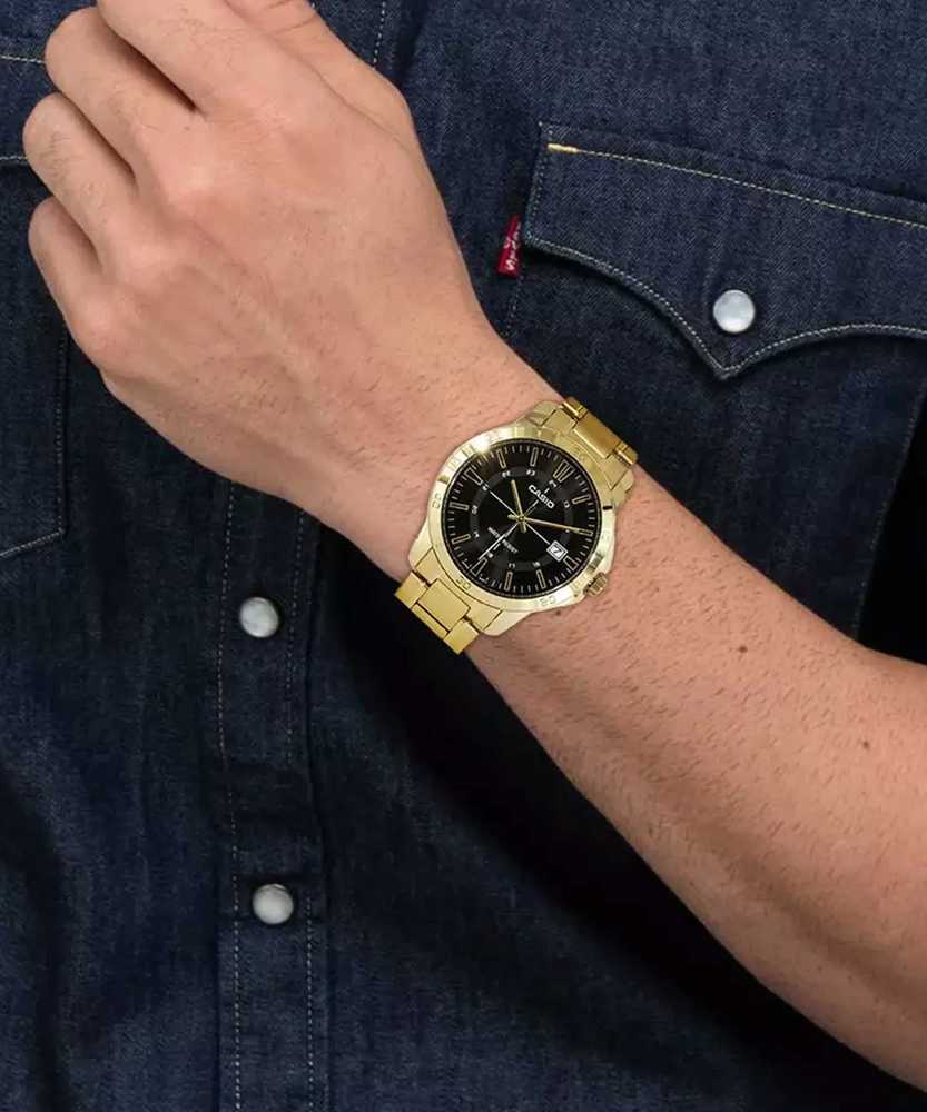 Casio vyriškas laikrodis MTP-V004G-1CUDF (zd251b) + dėžutė
