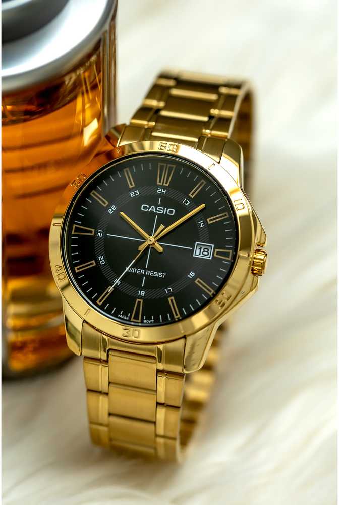 Casio vyriškas laikrodis MTP-V004G-1CUDF (zd251b) + dėžutė