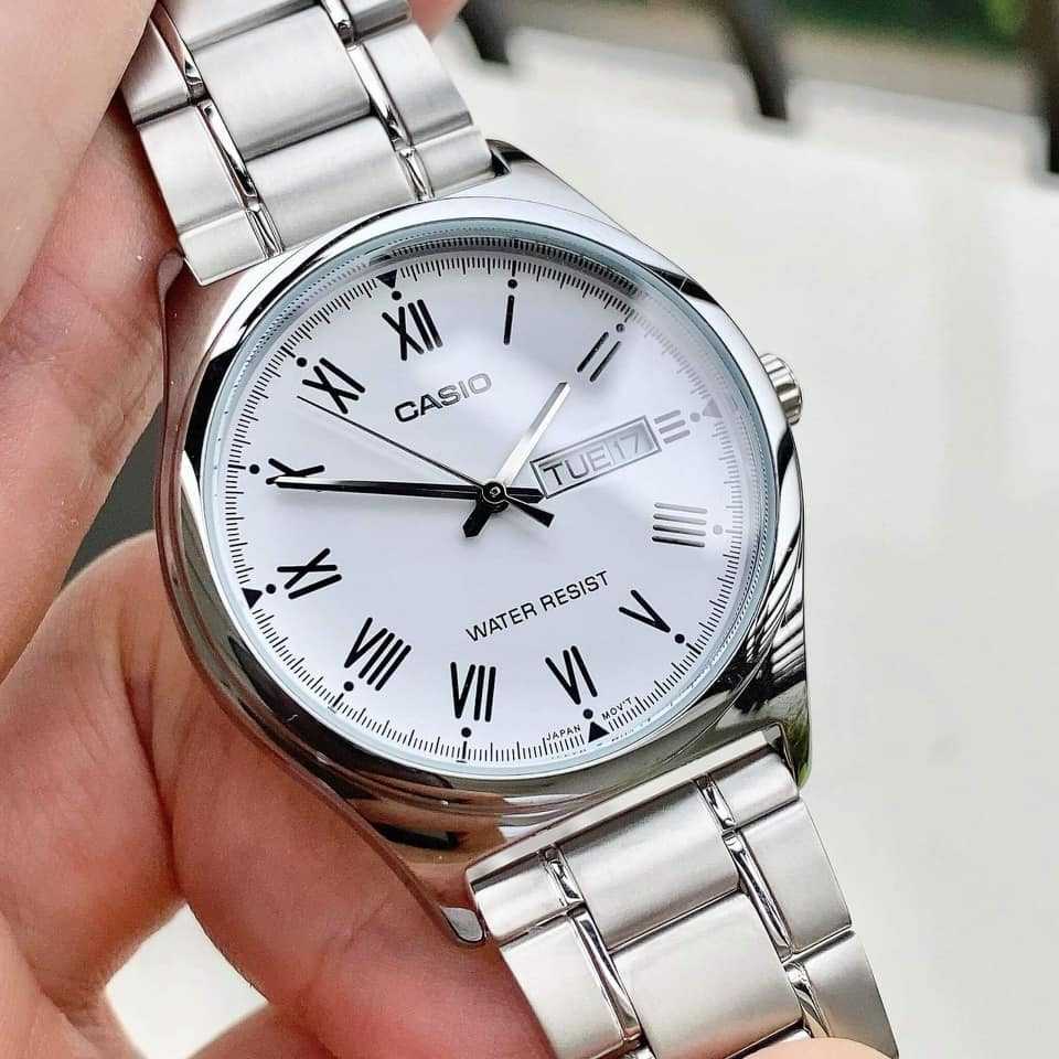 CASIO VYRIŠKAS LAIKRODIS MTP-V006D-7B (zd210j) + DĖŽUTĖ