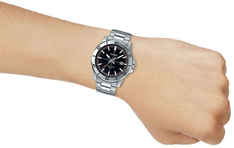 Casio Vyriškas laikrodis MTP-VD01D-1E2VUDF (zd185j) + DĖŽUTĖ