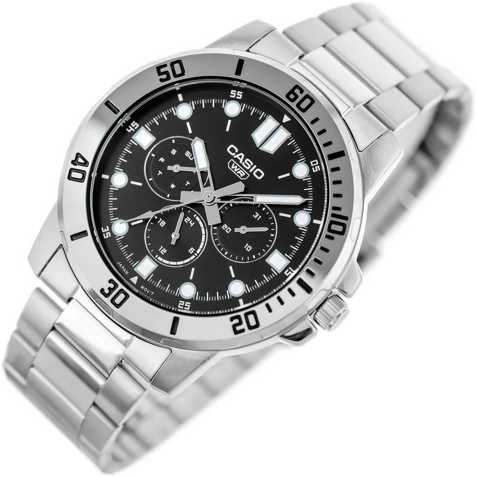 CASIO VYRIŠKAS LAIKRODIS MTP-VD300D-1E (zd268a) + DĖŽUTĖ