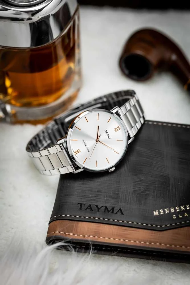 Casio vyriškas laikrodis MTP-VT01D-7BUDF + dėžutė