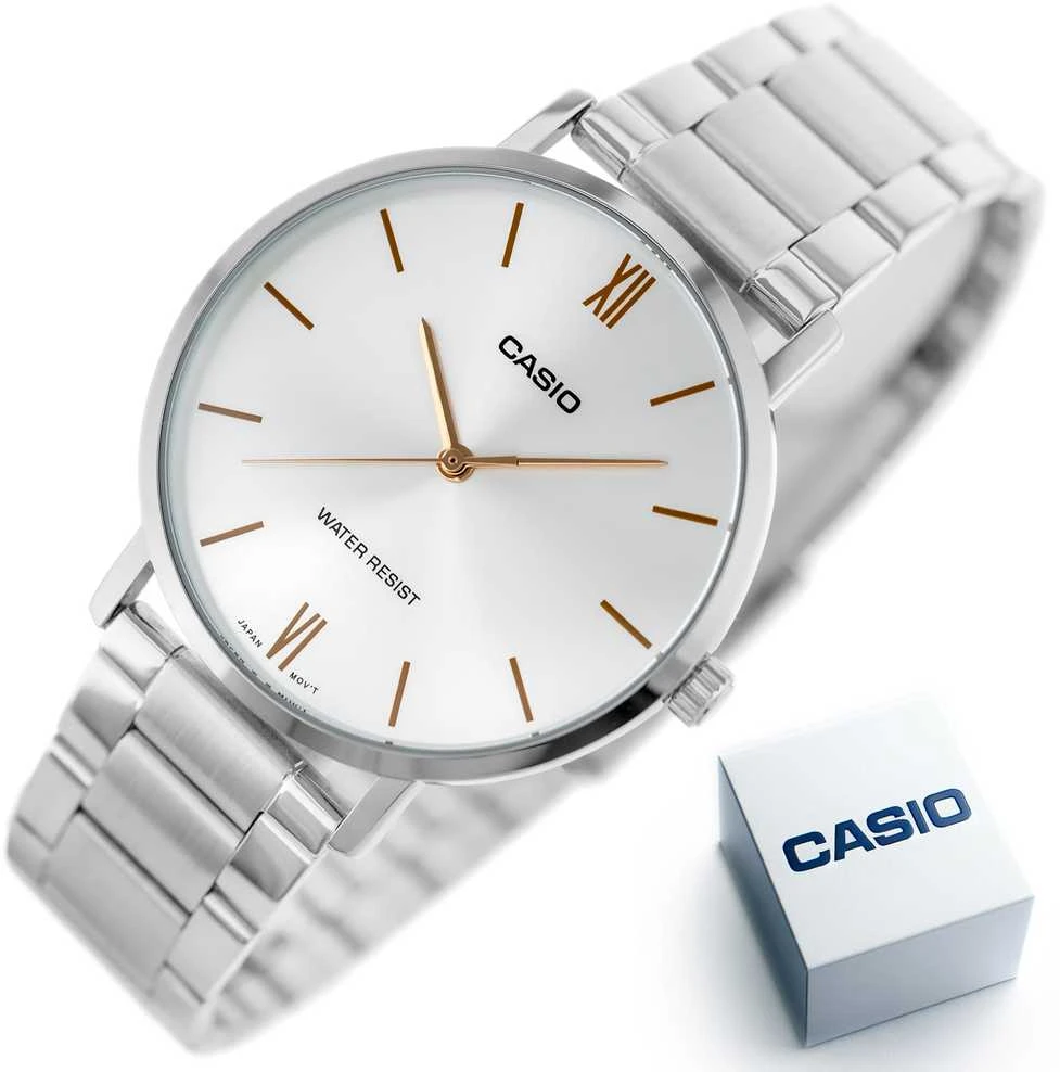 Casio vyriškas laikrodis MTP-VT01D-7BUDF + dėžutė