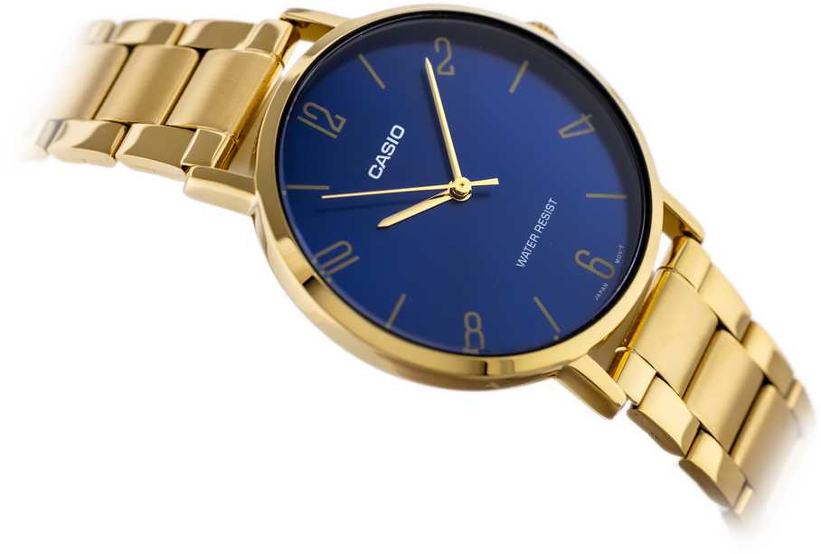 Casio Vyriškas laikrodis MTP-VT01G-2B2 + DĖŽUTĖ