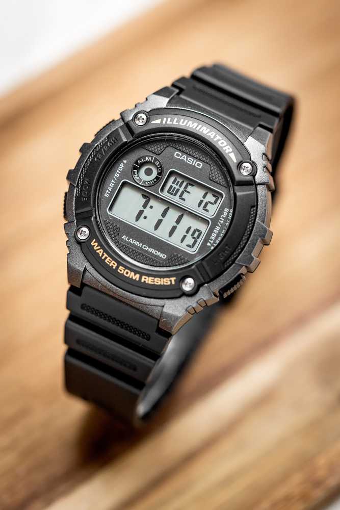 Casio vyriškas laikrodis W-216H-1BVDF + dėžutė