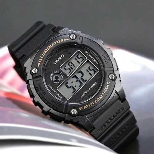 Casio vyriškas laikrodis W-216H-1BVDF + dėžutė