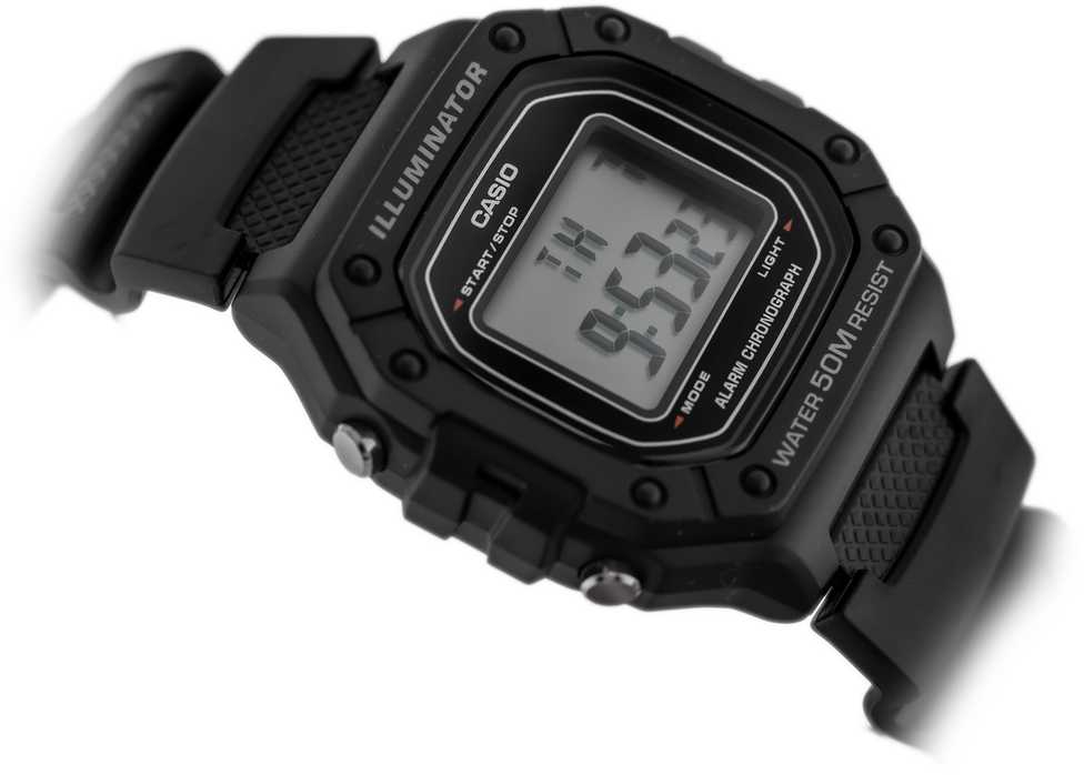 CASIO VYRIŠKAS LAIKRODIS W-218H-1A + DĖŽUTĖ