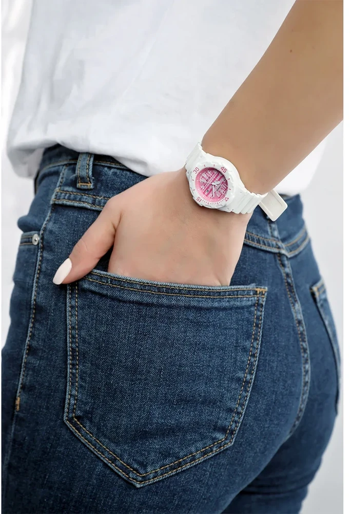Moteriškas laikrodis CASIO LRW-200H 4CVDF (zd557l) + BOX