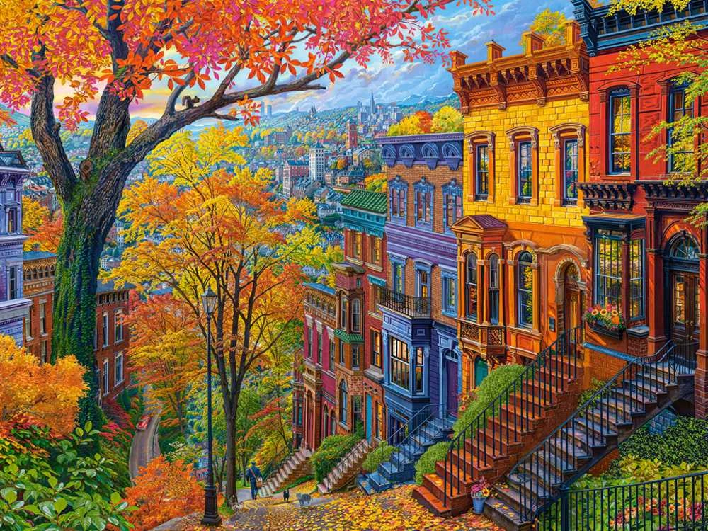 Castorland dėlionė Autumn City Hill 3000 det.