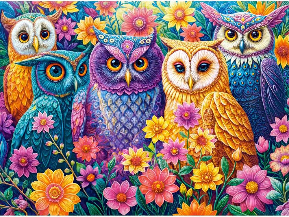 Castorland dėlionė Flower Owl Meeting 3000 det.
