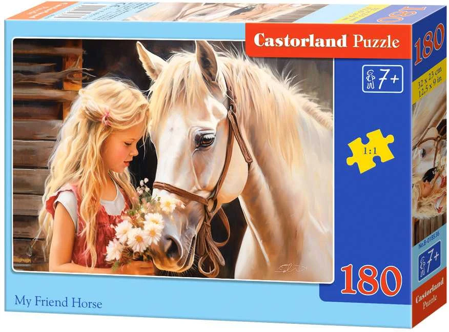 Castorland dėlionė „Mano draugas arklys“ B-018536, 180 detalių
