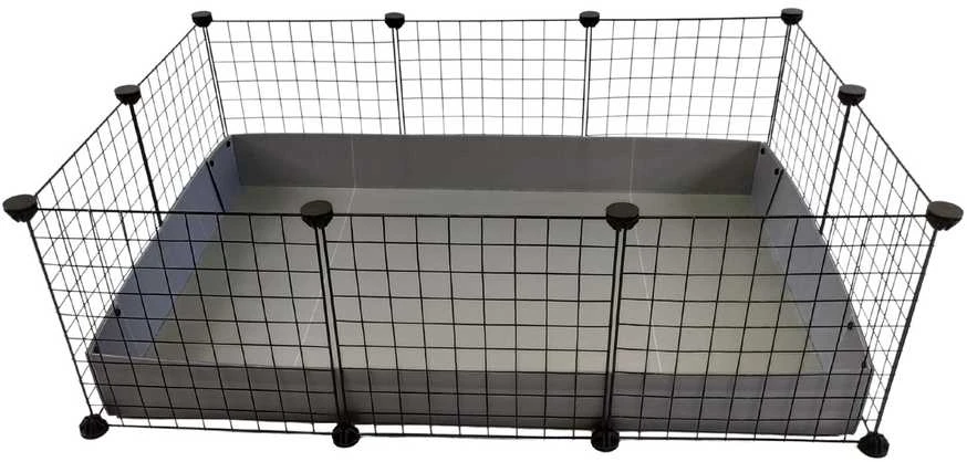 C&C Modulinis narvas 3x2 110x75 cm jūrų kiaulytė, ežiukas, sidabrinis pilkas
