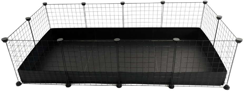 C&C Modular cage 4x2 145 x 75 cm juodas