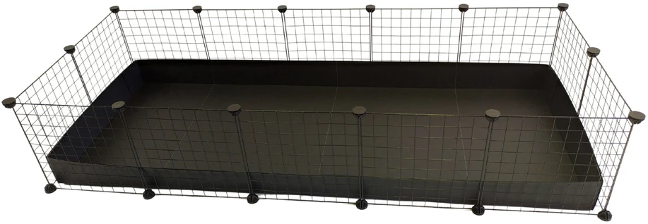 Narvas - C&C Modulinis 5x2 Jūrų Kiaulytėms Juodas 180x75x37 cm
