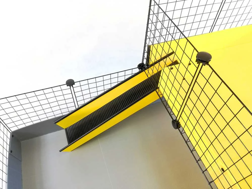 C&C modulinis narvas vieno aukšto 3x2 + palėpė 2x1 + sidabrinė rampa