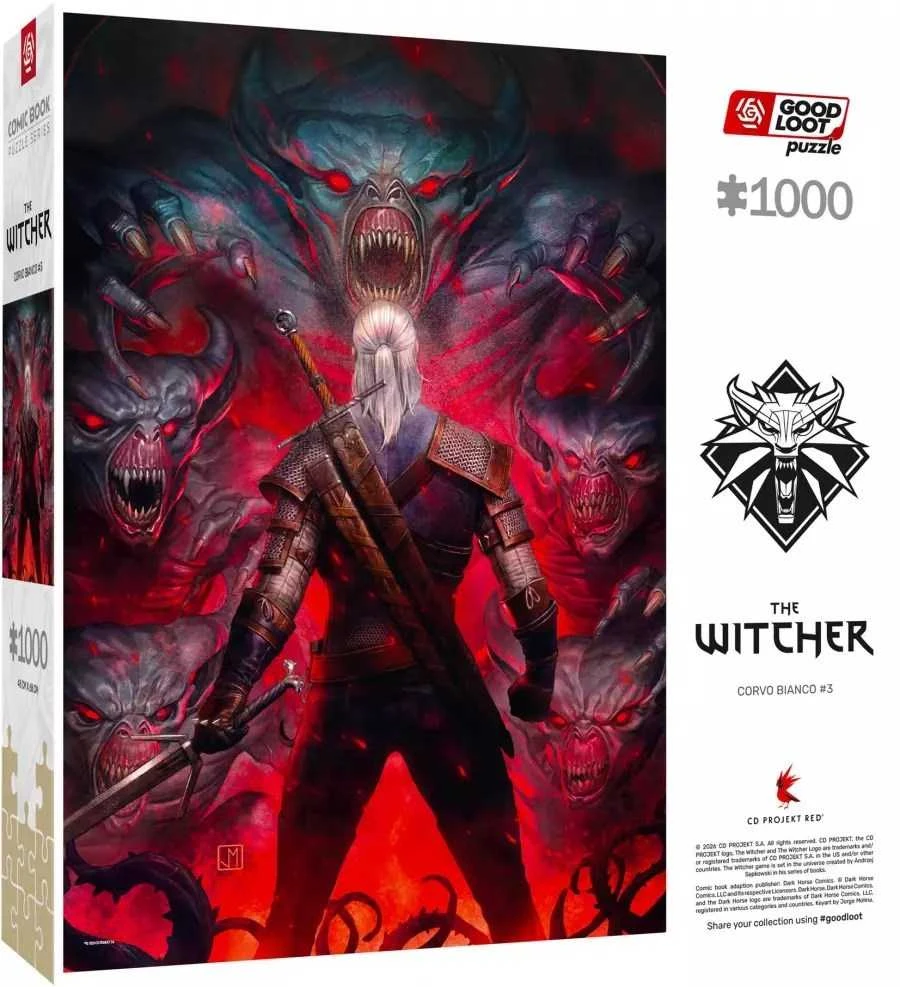 Cenega Dėlionė „Good Loot“ komiksų knygelė – Raganius: Corvo Bianco, 1000 vnt.