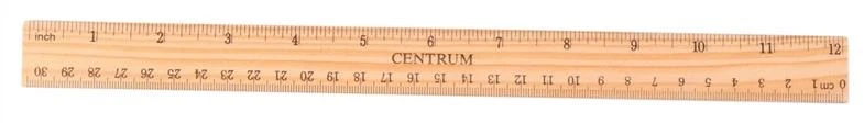 Liniuotė Centrum, medinė, 30 cm 1225-009