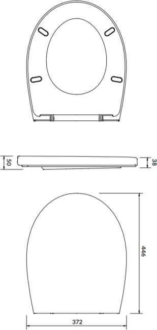 Cersanit LID TOILET DELFI K98-0073