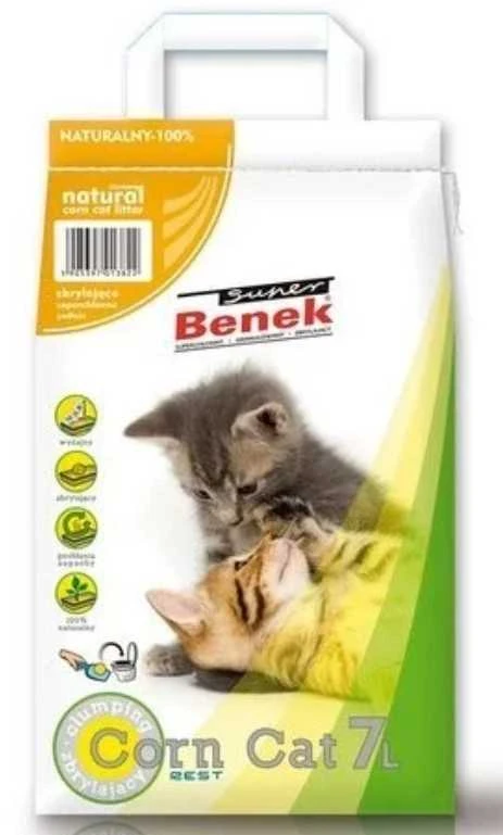 CERTECH Super Benek Corn Cat - kačių kukurūzų kraiko gumulavimas 7l