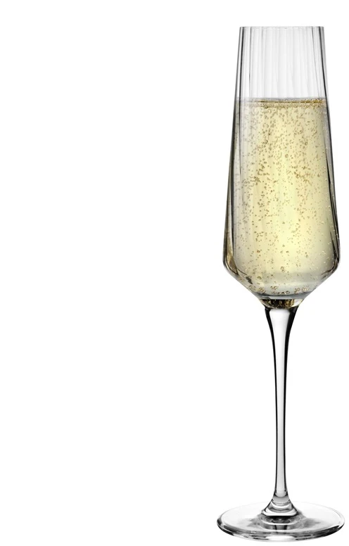 Šampano taurių komplektas Krosno AGLUMI stiklas, 0.2l, 6vnt