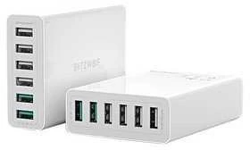 Blitzwolf BW-S15 įkroviklis 6x USB, QC 3.0, 60 W (baltas)