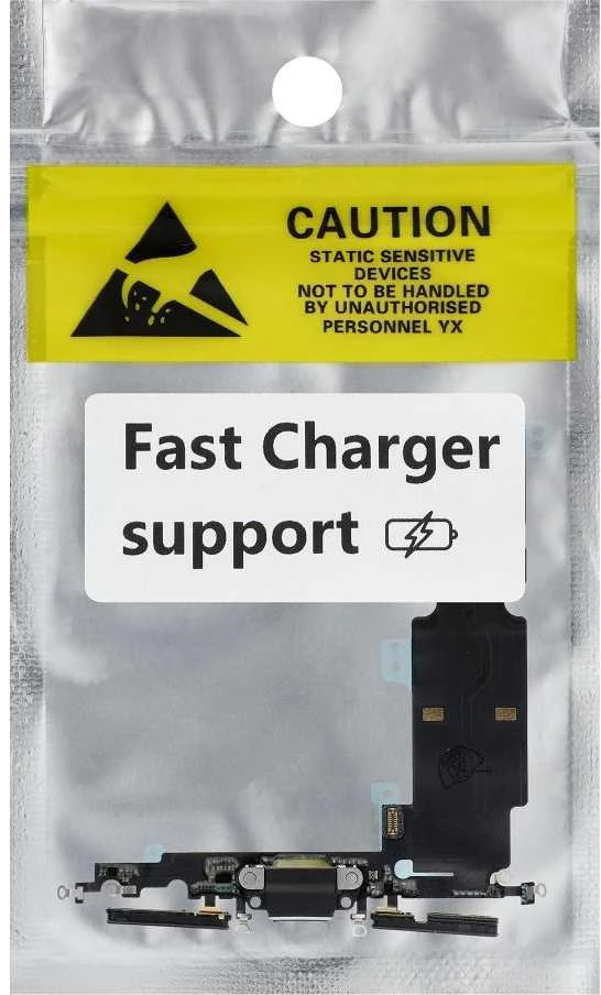 Oem Charging flex USB for IPHONE 8 Plus juodas (used) (Atnaujinta)