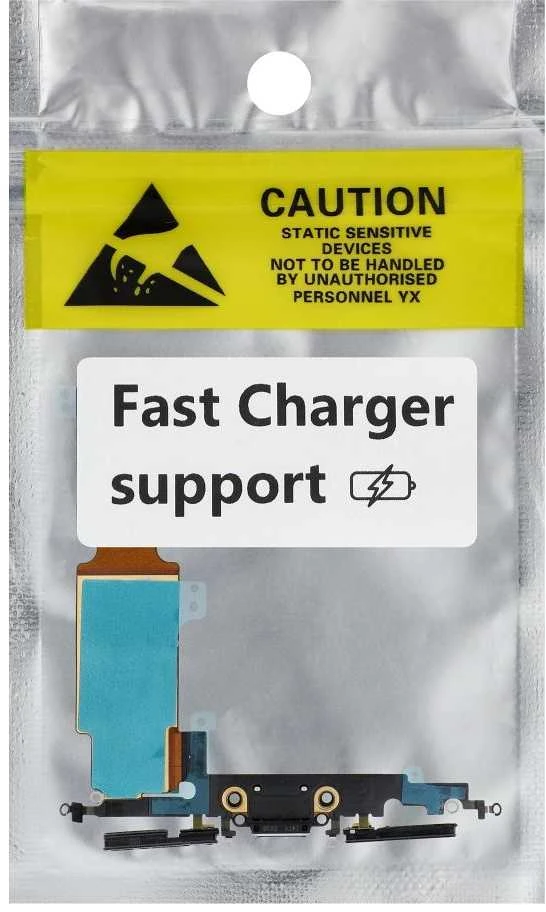 Oem Charging flex USB for IPHONE 8 Plus juodas (used) (Atnaujinta)