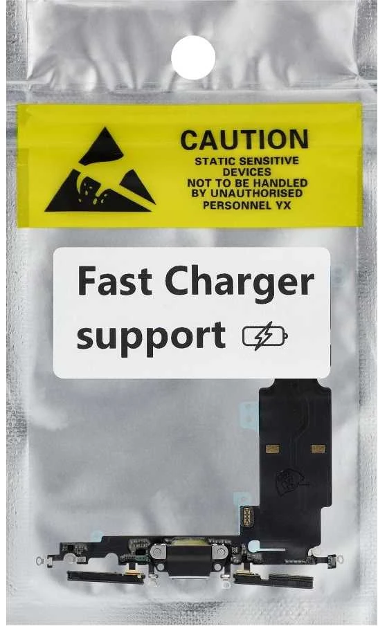 Oem Charging flex USB for IPHONE 8 Plus juodas (used) (Atnaujinta)