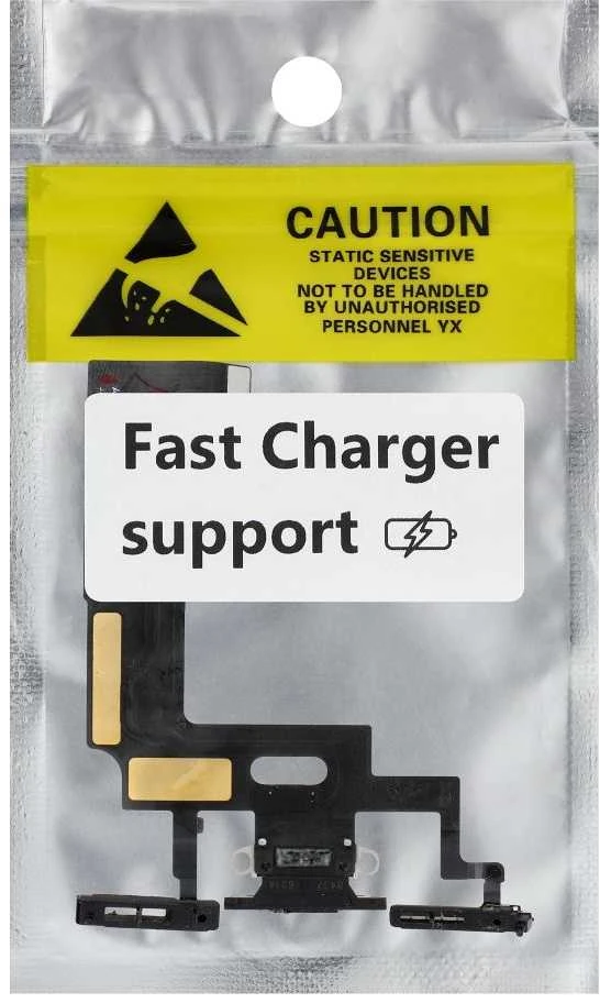 Oem Charging flex USB for IPHONE XR juodas (used) (Atnaujinta)