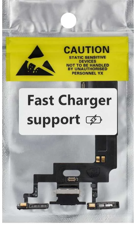 Oem Charging flex USB for IPHONE XR juodas (used) (Atnaujinta)
