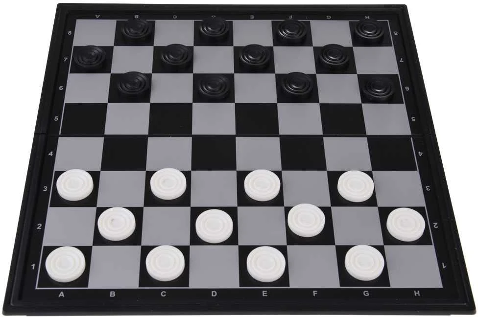 Jokomisiada Chess Magnetic checkers 2in1 puzzle game GR0620