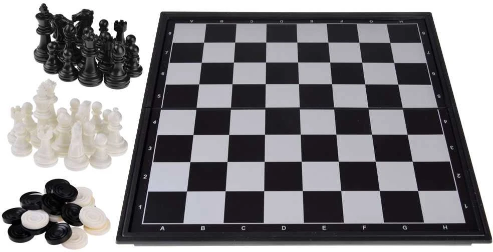 Jokomisiada Chess Magnetic checkers 2in1 puzzle game GR0620