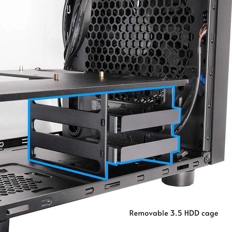Chieftec CI-03B-OP computer case Cube Juodas