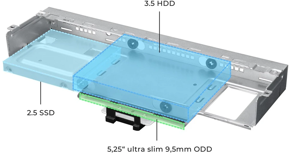 Chieftec DT-10B-300 kompiuterio korpusas Small Form Factor (SFF) Juodas 300 W