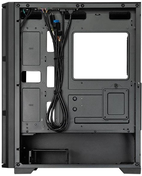 Chieftec AS-02B-TG-OP kompiuterio korpusas Midi Tower Juodas