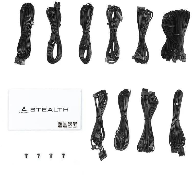 Chieftec Stealth 1000W Vega M serijos SPX-1000-FC 80+ Platin maitinimo blokas 24 kontaktų ATX ATX Juodas