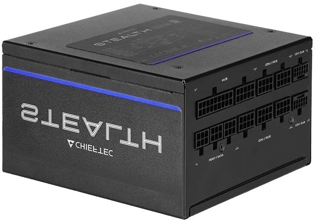 Chieftec Stealth 1200W Vega M serijos SPX-1200-FC 80+ Platinum maitinimo blokas 24-pin ATX ATX juodas