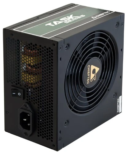 Chieftec Task TPS-500S maitinimo blokas 500 W 24 kontaktų ATX ATX Juodas
