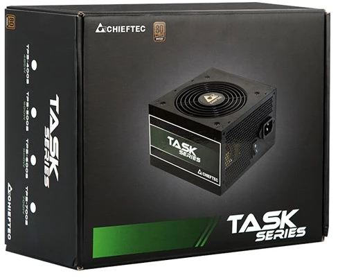 Chieftec Task TPS-500S maitinimo blokas 500 W 24 kontaktų ATX ATX Juodas