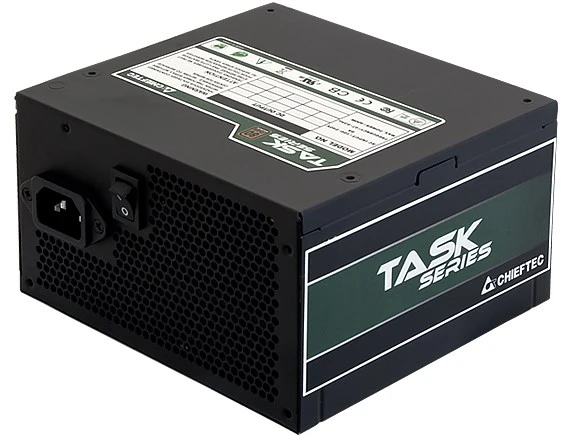 Chieftec Task TPS-500S maitinimo blokas 500 W 24 kontaktų ATX ATX Juodas