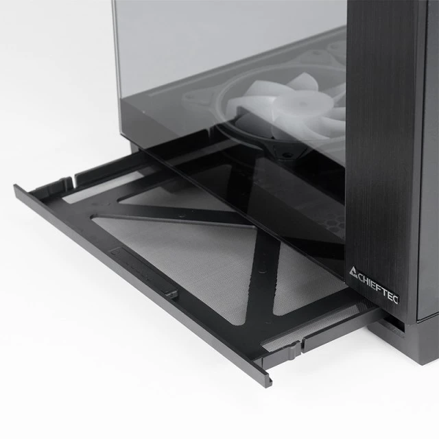 Chieftec Visio GM-30B-TG-OP juodas Tempered Glass x 2 Cube Juodas