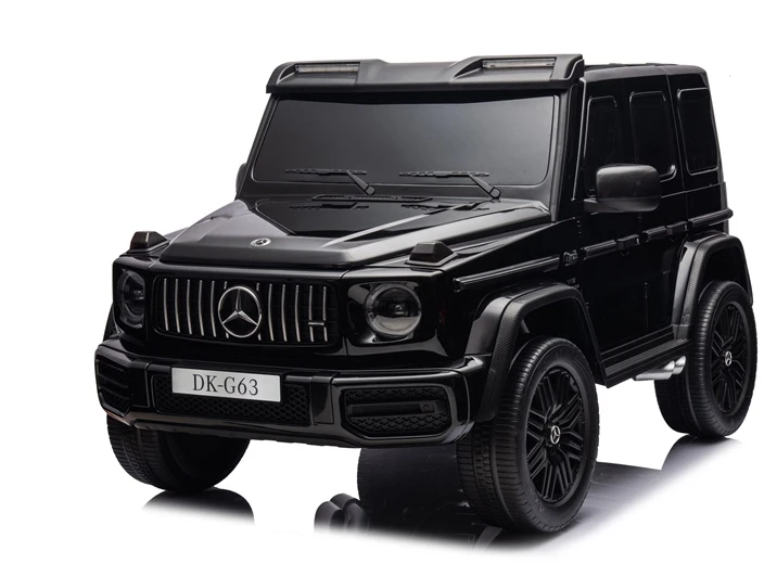 None Children's electric car Mercedes G63. baltas/juodas/