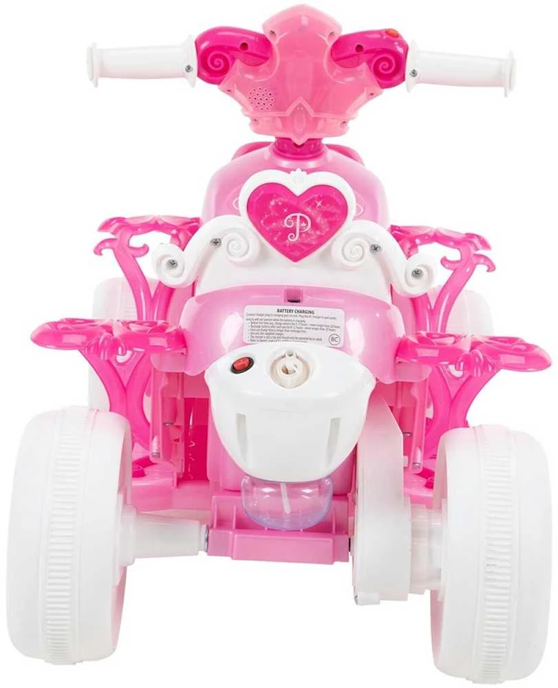 Huffy Princess BUBBLE keturratis, 7,2 V, rožinis