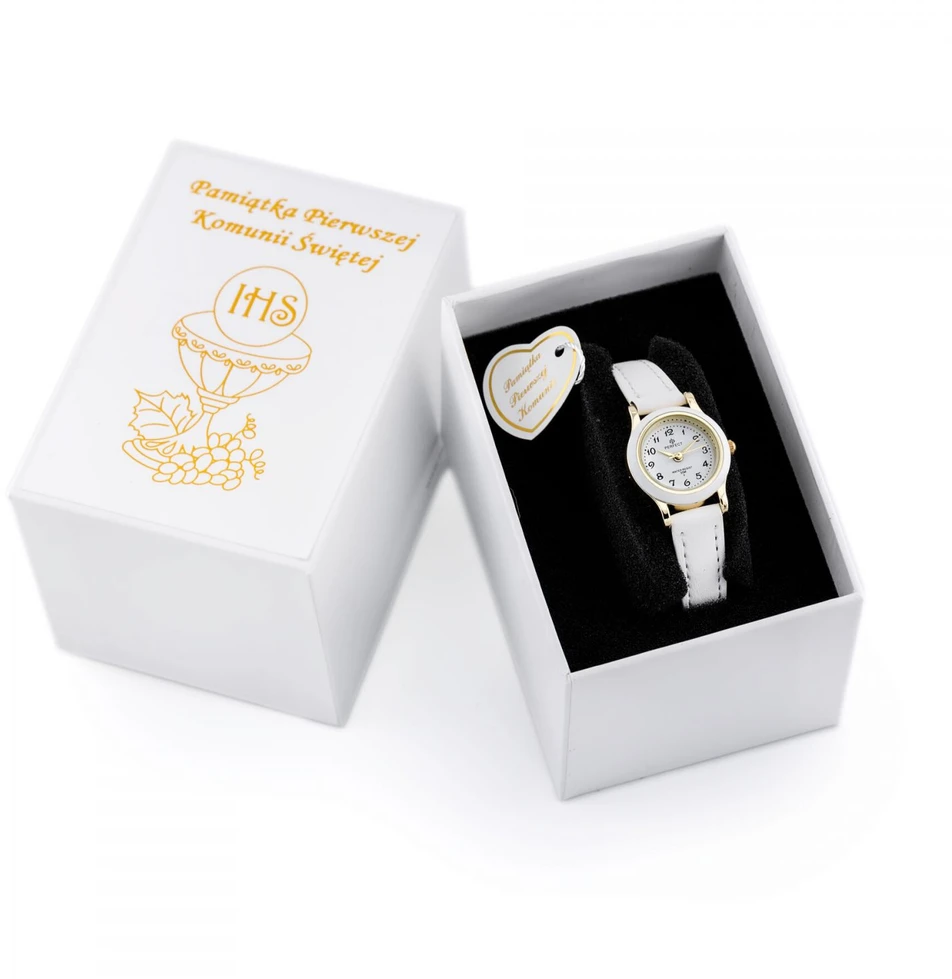 Laikrodis CHILDREN'S WATCH PERFECT LP284-05 communion watch - baltas/color + BOX (zp809g)
