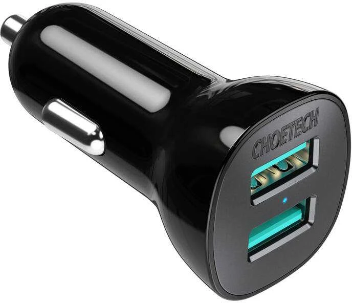 Kroviklis CHOETECH 2xUSB A, 36W, QC3.0