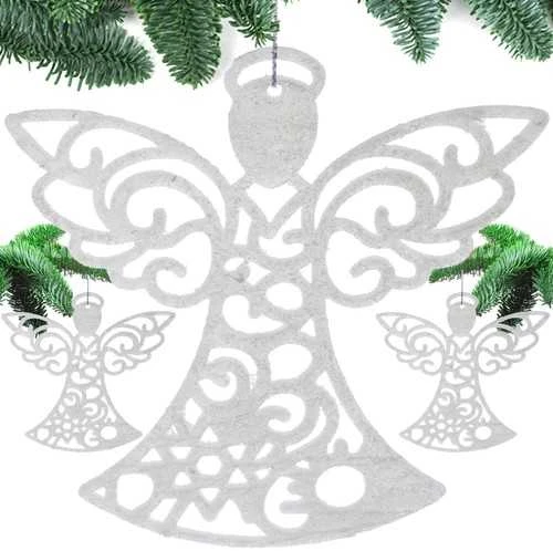 Malatec Christmas baubles/ medžio pendants - angels - 3 pcs.