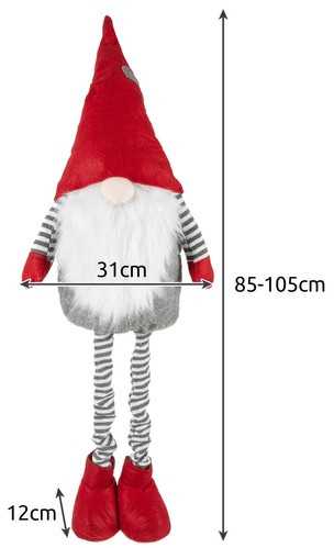 Kalėdinis elfas - teleskopinis 90cm. Ruhhy 22275