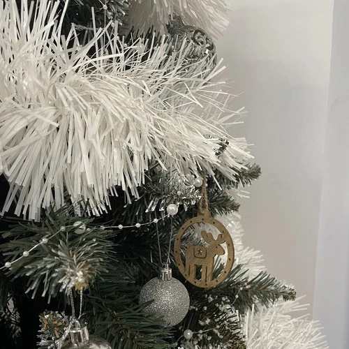 Christmas medžio garland - baltas 6m Ruhhy 22307